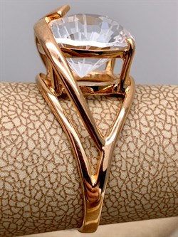 *Кольцо р.18,5 Горный Хрусталь цв Красное арт. 10310362-052 (вес 5,34 г) - фото 322555