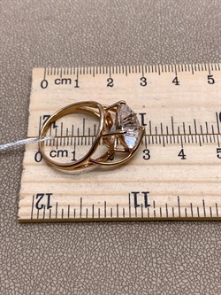 *Кольцо р.18,5 Горный Хрусталь цв Красное арт. 10310362-052 (вес 5,34 г) - фото 322560