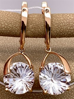 *Серьги Горный Хрусталь цв Красное арт. 20310362-053 (вес 7,76 г) - фото 322562