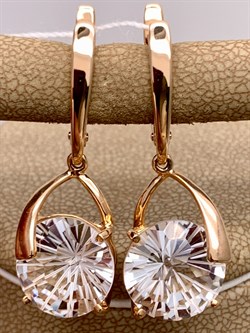 *Серьги Горный Хрусталь цв Красное арт. 20310362-053 (вес 7,76 г) - фото 322564