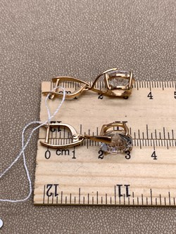 *Серьги Горный Хрусталь цв Красное арт. 20310362-053 (вес 7,76 г) - фото 322568