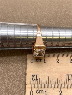 *Кольцо р.18 Горный Хрусталь цв Красное арт. 10313960-071 (вес 3,65 г) - фото 322570