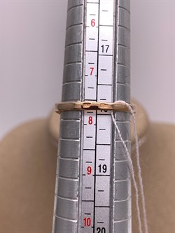 *Кольцо р.18 Горный Хрусталь цв Красное арт. 10313960-071 (вес 3,65 г) - фото 322571