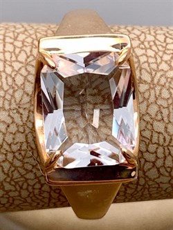 *Кольцо р.18 Горный Хрусталь цв Красное арт. 10313960-071 (вес 3,65 г) - фото 322573