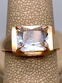 *Кольцо р.18 Горный Хрусталь цв Красное арт. 10313960-071 (вес 3,65 г) - фото 322575