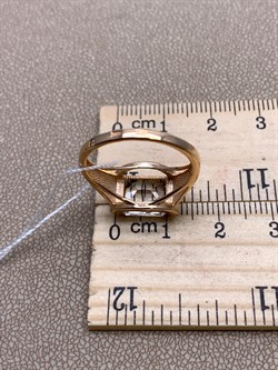 *Кольцо р.18 Горный Хрусталь цв Красное арт. 10313960-071 (вес 3,65 г) - фото 322577