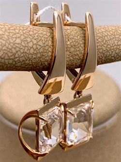 *Серьги Горный Хрусталь цв Красное арт. 20313960-072 (вес 6,28 г) - фото 322581