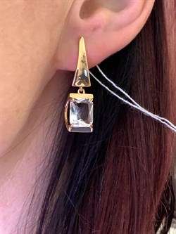 *Серьги Горный Хрусталь цв Красное арт. 20313960-072 (вес 6,28 г) - фото 322585