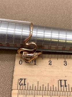 *Кольцо р.17,5 Горный Хрусталь цв Красное арт. 10317009-050 (вес 2,73 г) - фото 322591