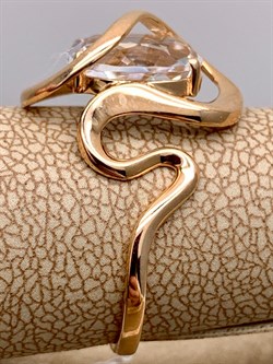 *Кольцо р.17,5 Горный Хрусталь цв Красное арт. 10317009-050 (вес 2,73 г) - фото 322595