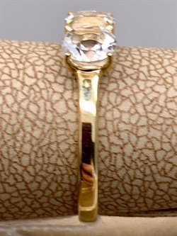 *Кольцо р.17 Горный Хрусталь цв Лимонное арт. 10350113-200 вес 2,12 г - фото 322614