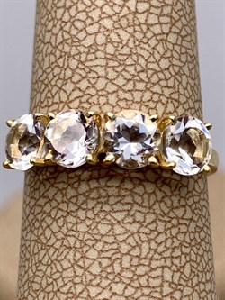 *Кольцо р.17 Горный Хрусталь цв Лимонное арт. 10350113-200 вес 2,12 г - фото 322615