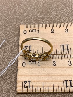 *Кольцо р.17 Горный Хрусталь цв Лимонное арт. 10350113-200 вес 2,12 г - фото 322617