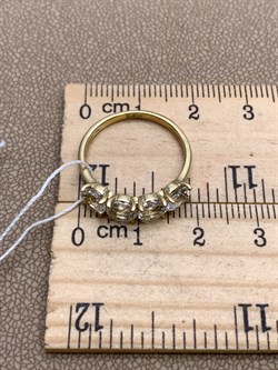 *Кольцо р.17 Горный Хрусталь цв Лимонное арт. 10350113-200 вес 2,12 г - фото 322618