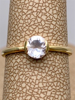 *Кольцо р.16 Горный Хрусталь цв Лимонное арт. 10390736-060 (вес 1,48 г) - фото 322633