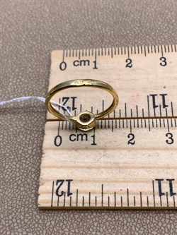 *Кольцо р.16 Горный Хрусталь цв Лимонное арт. 10390736-060 (вес 1,48 г) - фото 322635