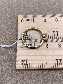 *Кольцо р.16 Горный Хрусталь цв Лимонное арт. 10390736-060 (вес 1,48 г) - фото 322637