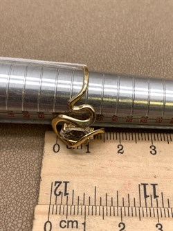 *Кольцо р.18 Горный Хрусталь цв Лимонное арт. 10317009-045 (вес 2,7 г) - фото 322657