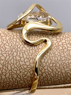 *Кольцо р.18 Горный Хрусталь цв Лимонное арт. 10317009-045 (вес 2,7 г) - фото 322661