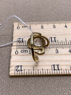 *Кольцо р.18 Горный Хрусталь цв Лимонное арт. 10317009-045 (вес 2,7 г) - фото 322665