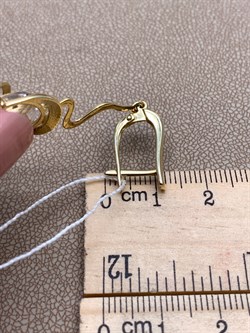 *Серьги Горный Хрусталь цв Лимонное арт. 20317009-046 (вес 6,64 г) - фото 322701