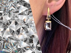 *Серьги Горный Хрусталь цв Красное арт. 20313960-072 (вес 6,28 г) - фото 322705