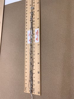 *Цепь р.45 Фантазия 3 ряда Коробочка Якорь с шариками Якорь плоская арт. 0323R001L45+313, (Вес около 7,9 г) - фото 322719 *Цепь р.45 Фантазия 3 ряда Коробочка Якорь с шариками Якорь плоская арт. 0323R001L45+313, (Вес около 7,9 г) - фото 322719