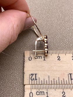 *Серьги Родолит цв Красное арт. 02-2-673-1200-010-600 (вес 4,18 г) - фото 322825 *Серьги Родолит цв Красное арт. 02-2-673-1200-010-600 (вес 4,18 г) - фото 322825