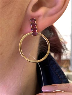 *Серьги Родолит цв Красное арт. 02-2-673-1200-010-600 (вес 4,18 г) - фото 322829 *Серьги Родолит цв Красное арт. 02-2-673-1200-010-600 (вес 4,18 г) - фото 322829