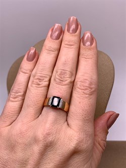 *Кольцо р.17 Гранат цв Красное арт. 01-2-633-0301-011-042 (вес 2,87 г) - фото 322870