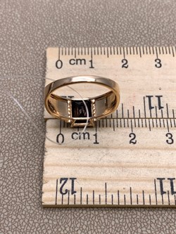 *Кольцо р.17 Гранат цв Красное арт. 01-2-633-0301-011-042 (вес 2,87 г) - фото 322871