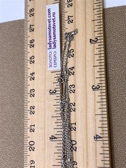 *Цепь р.40 Фантазия 4 ряда Якорная Роло Перлина Якорная с цилиндрами арт. 0324R001L40-241, (Вес 6,17 г) - фото 322949