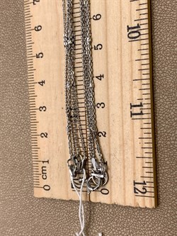 *Цепь р.40 Фантазия 4 ряда Якорная Роло Перлина Якорная с цилиндрами арт. 0324R001L40-241, (Вес 6,17 г) - фото 322950