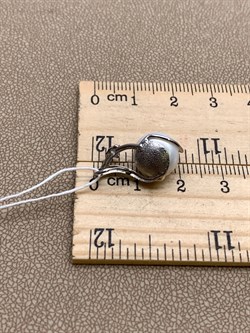 *Кулон Белый Жемчуг .10*10,5мм арт. 3.0422.0.b-944 Вес 2,52 г - фото 322979