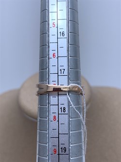 *Кольцо р.17,5 Лондон Топаз цв Красное арт. 1661209-557 (вес 2,13 г) - фото 323036