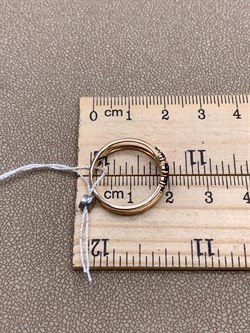 *Кольцо р.17,5 Лондон Топаз цв Красное арт. 1661209-557 (вес 2,13 г) - фото 323043