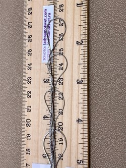 *Колье р.40 Фантазия 4 ряда Снейк арт. 0324R002L40-658, (Вес 6,49 г) - фото 323097