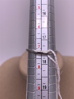 *Кольцо р.17,5 Белый Жемчуг д.10,5*11мм арт. 1.0316.0.b-213 Вес 3,68 г - фото 323113