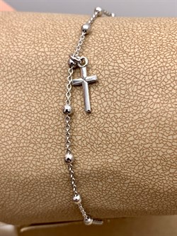 *Браслет р.19 Розарий с подвеской Роло гладкая шарики арт. 0300R16691L19-003, (Вес около 1,7 г) - фото 323143 *Браслет р.19 Розарий с подвеской Роло гладкая шарики арт. 0300R16691L19-003, (Вес около 1,7 г) - фото 323143