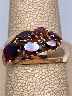 *Кольцо р.18 Гранат цв Красное арт. 01-2-730-0300-010-757 (вес 2,85 г) - фото 323182