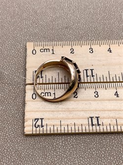 *Кольцо р.18 Гранат цв Красное арт. 01-2-730-0300-010-757 (вес 2,85 г) - фото 323187