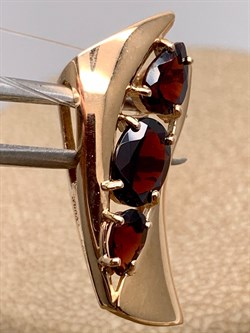 *Подвеска Гранат цв Красное арт. 10-1-091-03-454 (вес 2,64 г) - фото 323231 *Подвеска Гранат цв Красное арт. 10-1-091-03-454 (вес 2,64 г) - фото 323231