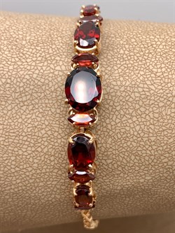 *Браслет р.18,5 Гранат цв Красное арт. 08-1-054-03-850 (вес 7,86 г) - фото 323258 *Браслет р.18,5 Гранат цв Красное арт. 08-1-054-03-850 (вес 7,86 г) - фото 323258