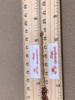 *Браслет р.18,5 Гранат цв Красное арт. 08-1-054-03-850 (вес 7,86 г) - фото 323263 *Браслет р.18,5 Гранат цв Красное арт. 08-1-054-03-850 (вес 7,86 г) - фото 323263