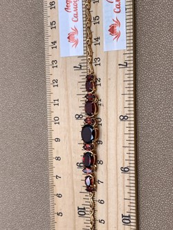 *Браслет р.18,5 Гранат цв Красное арт. 08-1-054-03-850 (вес 7,86 г) - фото 323264 *Браслет р.18,5 Гранат цв Красное арт. 08-1-054-03-850 (вес 7,86 г) - фото 323264