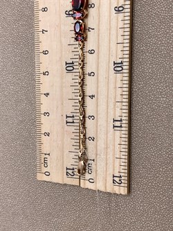 *Браслет р.18,5 Гранат цв Красное арт. 08-1-054-03-850 (вес 7,86 г) - фото 323265 *Браслет р.18,5 Гранат цв Красное арт. 08-1-054-03-850 (вес 7,86 г) - фото 323265