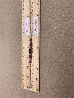 *Браслет р.18,5 Гранат цв Красное арт. 08-1-054-03-850 (вес 7,86 г) - фото 323266 *Браслет р.18,5 Гранат цв Красное арт. 08-1-054-03-850 (вес 7,86 г) - фото 323266