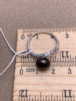 *Кольцо р.18 Черный Жемчуг д.8,5*9мм арт. 1.0394.0.b-247 Вес 2,38 г - фото 323276 *Кольцо р.18 Черный Жемчуг д.8,5*9мм арт. 1.0394.0.b-247 Вес 2,38 г - фото 323276