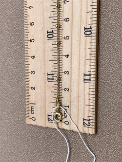 *Браслет р.18 Розарий с подвеской Роло гладкая шарики арт. 0300Y16691L18-704, (Вес 1,7 г) - фото 323375