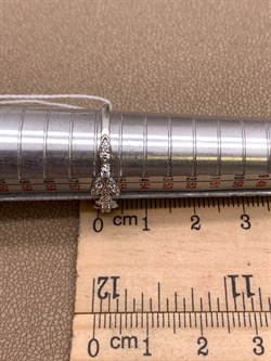 *Кольцо р.17,5 Веточки Белый Фианит Микро Вставки арт. CZ-R01015-X-W-X-X-W-605 вес 1,68 г - фото 323516